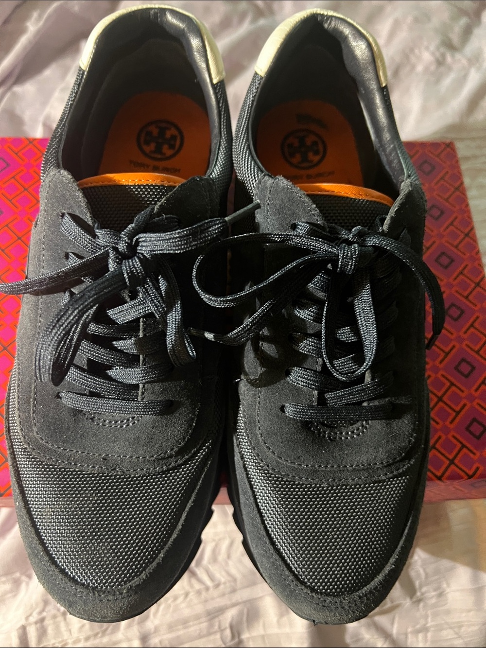 Tory Burch Woman’s Navy Blue Low-Top Sneakers